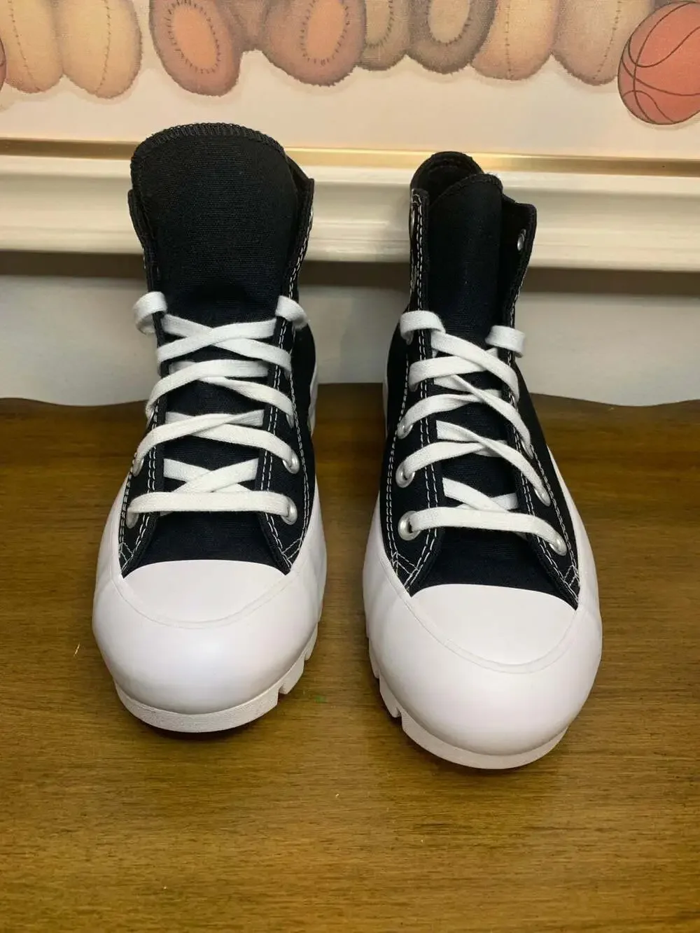 Converse All Star Lift Hi Shoes, Black Sneaker Us Women Size 7.5